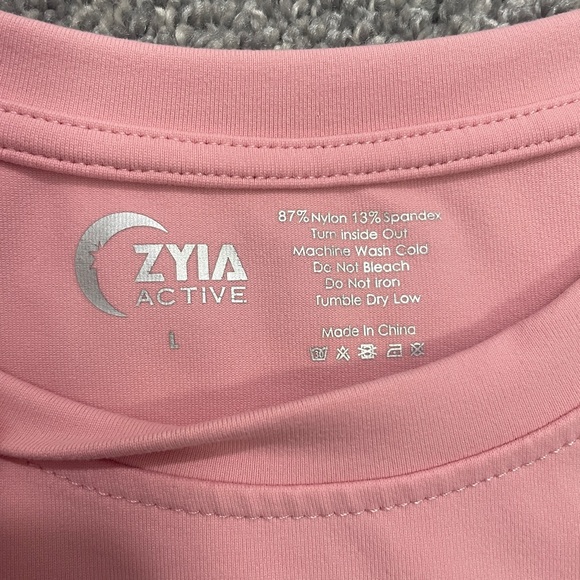 ZYIA Muted Pink Hi-Neck Stronger Tank - Picture 9 of 10